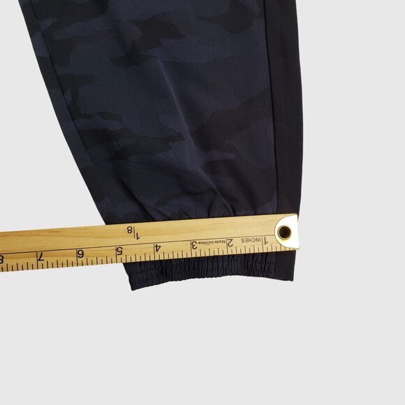Athleta Brooklyn Camo Jogger Textured Navy Blue Comfort Sport Travel Size 12 - Picture 10 of 11
